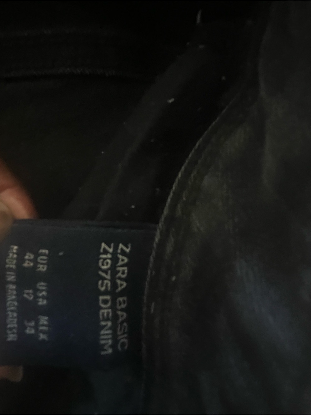Zara Black Men's Slip-On Denim Loafers